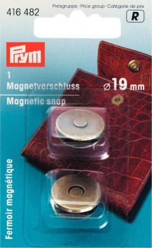 Magnet-Verschluß 19mm altmessing